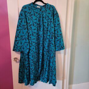 Zuri Kenya Dress, Aquamist, 3X